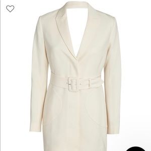 Jonathan Simkhai Wendy cut-out blazer dress Ivory